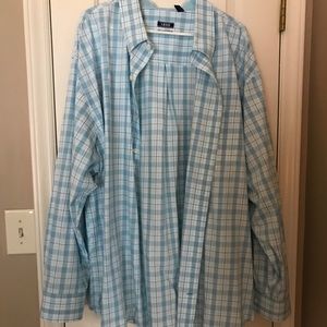 Izod Plaid Button Down